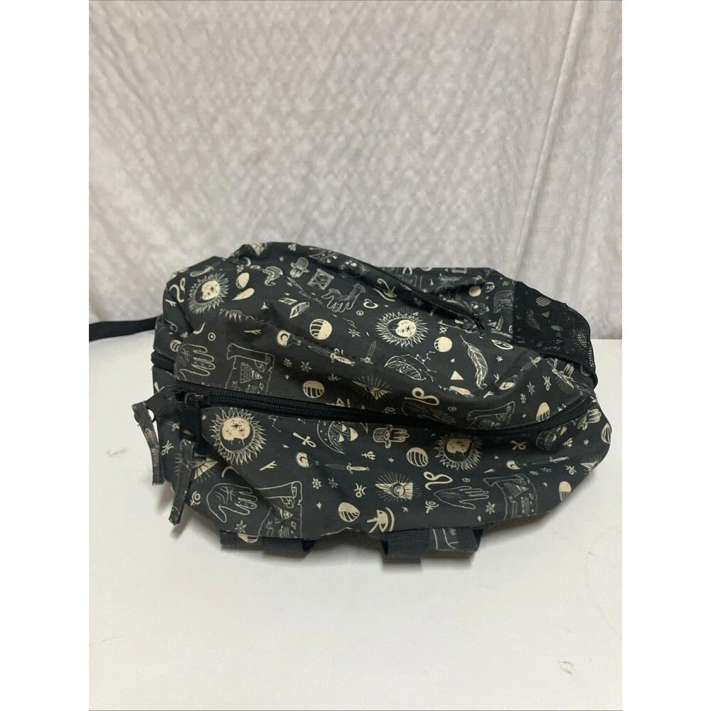 Mushrooms Moons & Crystals Backpack 12”x6”x17”
